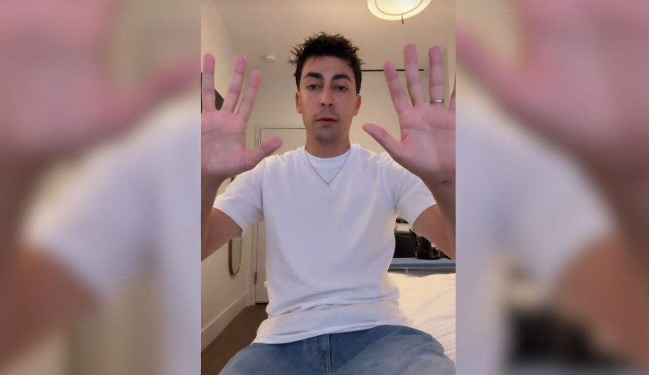 Nil Ojeda en su TikTok