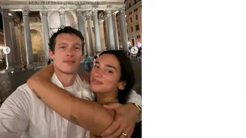 Dua Lipa y Callum Turner en su luna de miel Dua Lipa y Callum Turner en su luna de miel