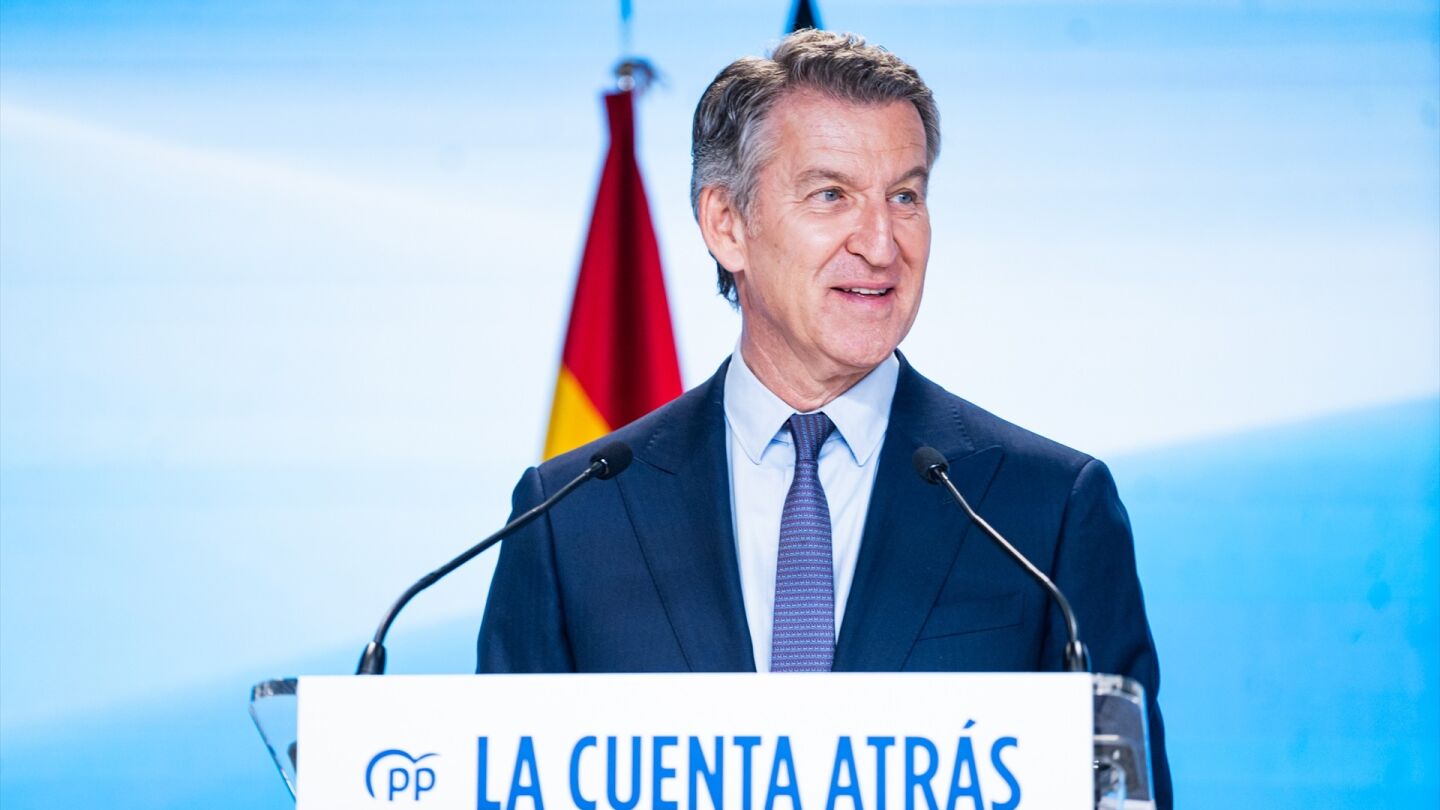 El presidente del Partido Popular, Alberto N&uacute;&ntilde;ez Feij&oacute;o