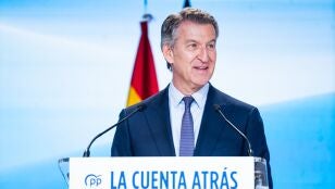 El presidente del Partido Popular, Alberto N&uacute;&ntilde;ez Feij&oacute;o
