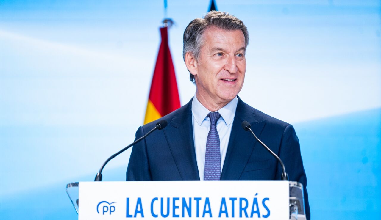 El presidente del Partido Popular, Alberto N&uacute;&ntilde;ez Feij&oacute;o