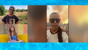 Isabel Aai&uacute;n, autora de 'La Potra Salvaje', pone a salvo a sus caballos tras el avance del incendio que amenaza su finca
