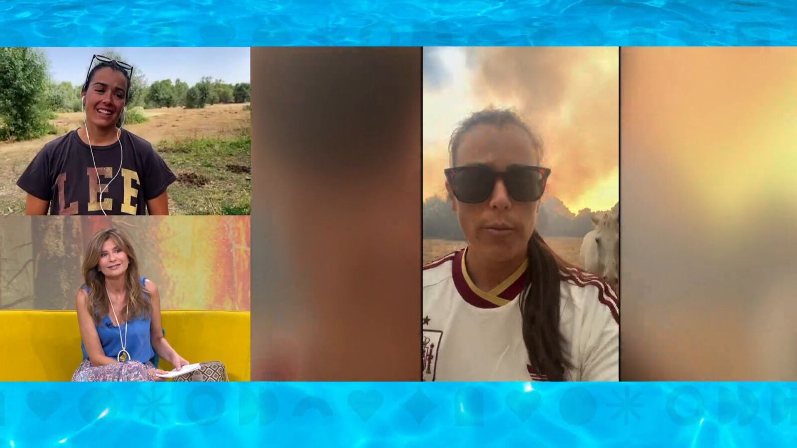 Isabel Aaiún, autora de 'La Potra Salvaje', pone a salvo a sus caballos tras el avance de los incendios en Segovia