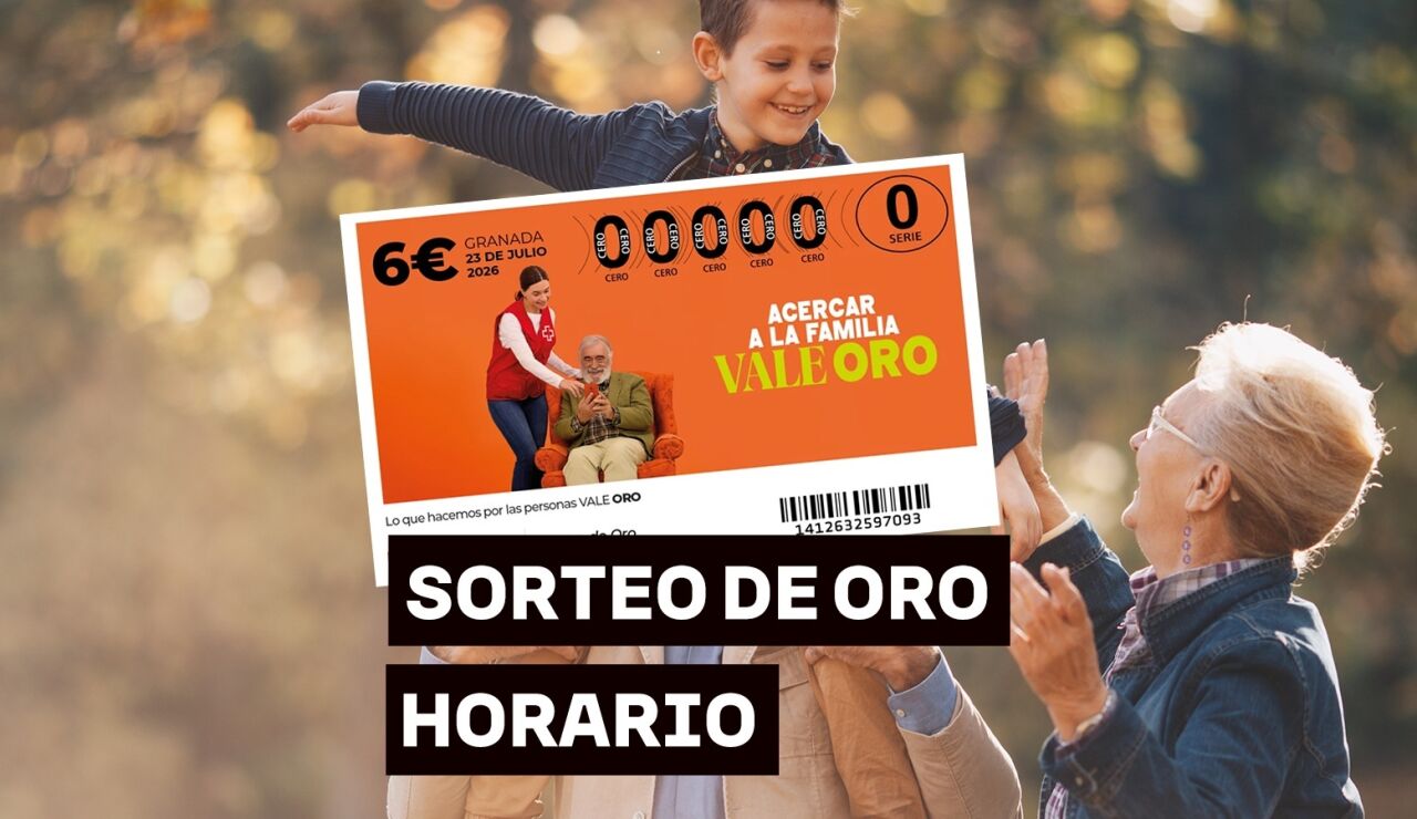 Horario del Sorteo de Oro de la Cruz Roja