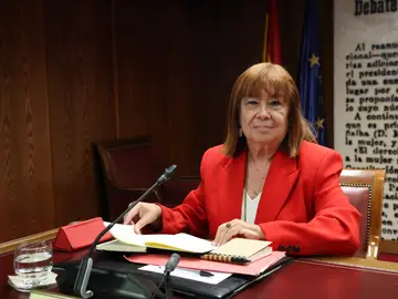La presidenta del PSOE, Cristina Narbona, durante su comparecencia ante la Comisión de Investigación del ‘caso Koldo’ La presidenta del PSOE, Cristina Narbona, durante su comparecencia ante la Comisión de Investigación del ‘caso Koldo’