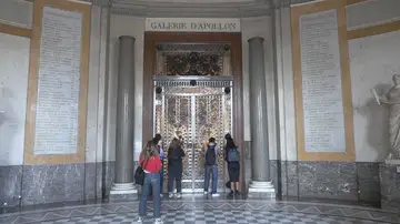 La Galería Apolo, lugar en el que se robaron las joyas en el Museo del Louvre. La Galería Apolo, lugar en el que se robaron las joyas en el Museo del Louvre.