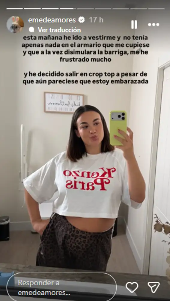 Eme de Amores en sus primeros días de maternidad Eme de Amores en sus primeros días de maternidad