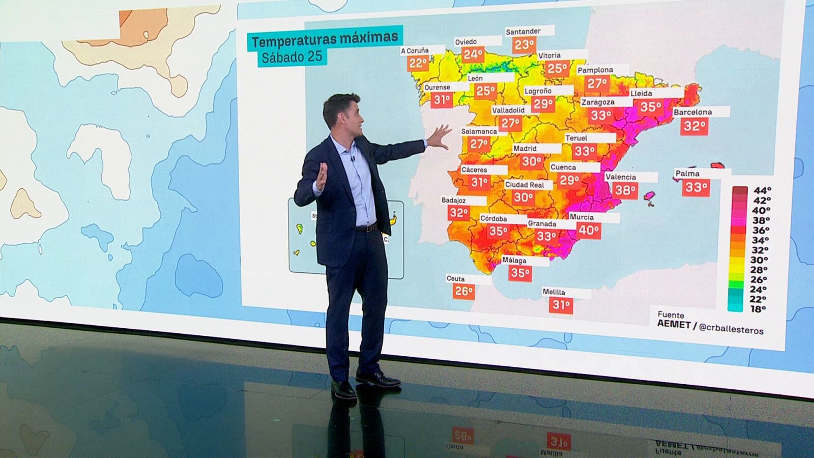 César Gonzalo avanza un fin de semana con insólitas temperaturas: 