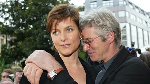 Richard Gere con su ex Carey Lowell Richard Gere con su ex Carey Lowell
