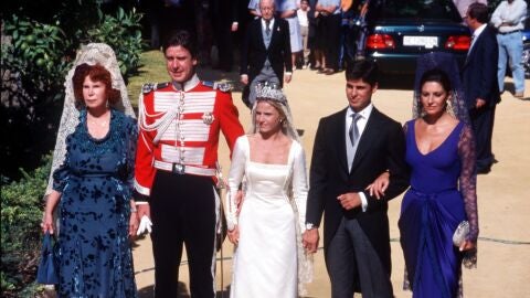 Carmina Ordoñez en la boda de s hijo Francisco Rivera y Eugenia Martínez
