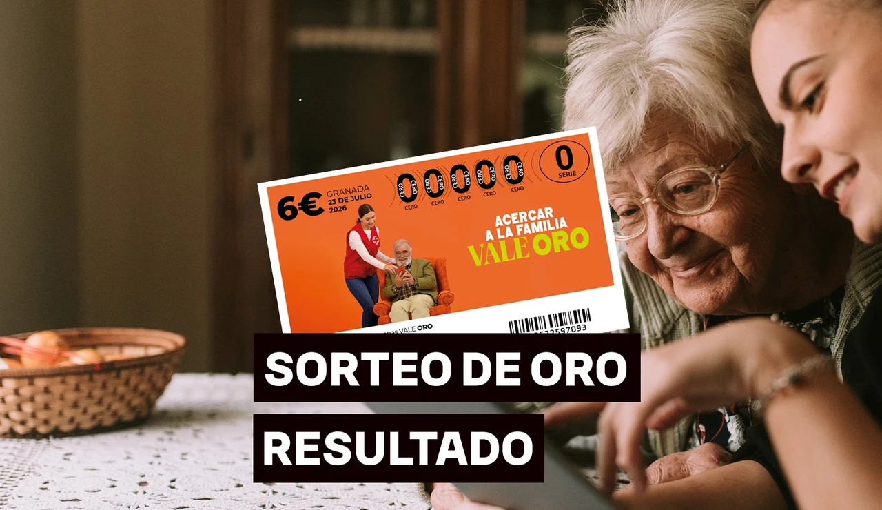 Imagen del resultado de Sorteo de Oro de la Cruz Roja