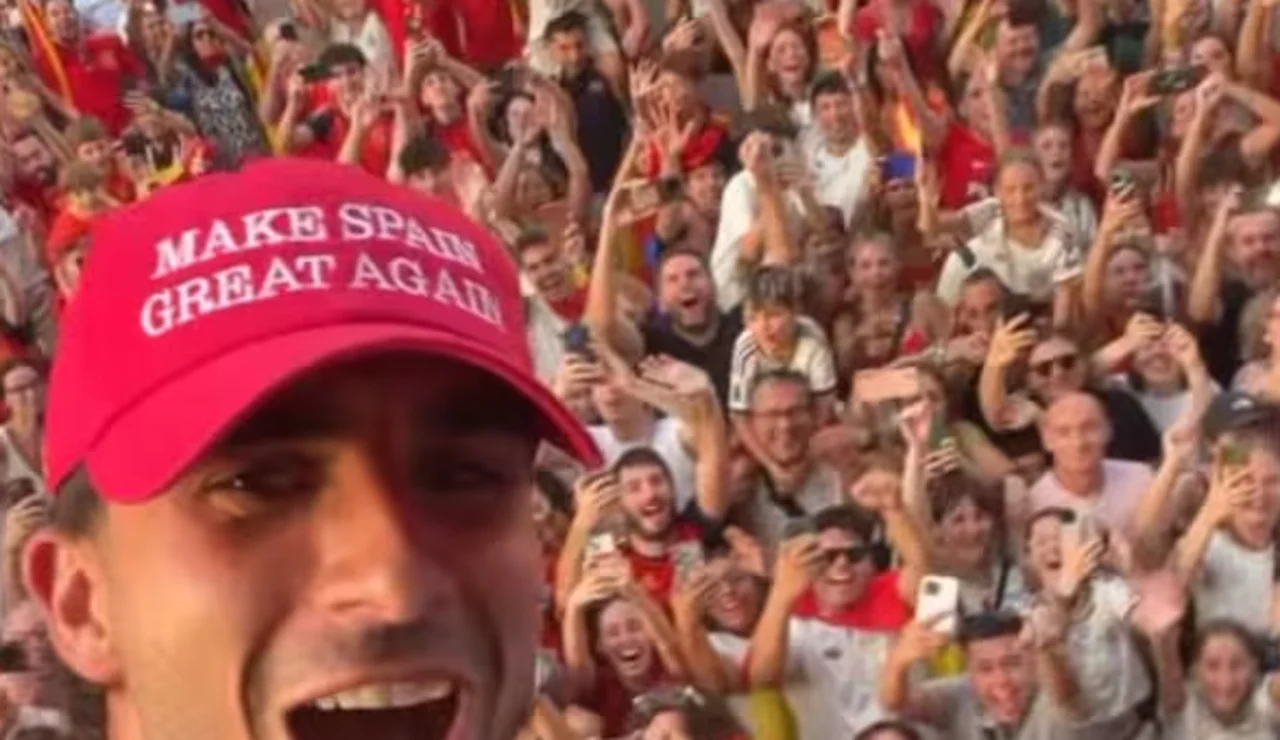 La gorra viral de Ferran Torres en la celebración