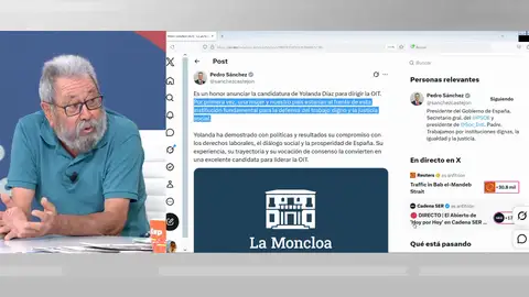 Cándido Méndez no termina de ver la candidatura de Yolanda Díaz a la OIT Cándido Méndez no termina de ver la candidatura de Yolanda Díaz a la OIT