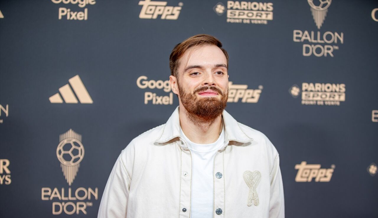 Ibai Llanos en la gala del Bal&oacute;n de Oro