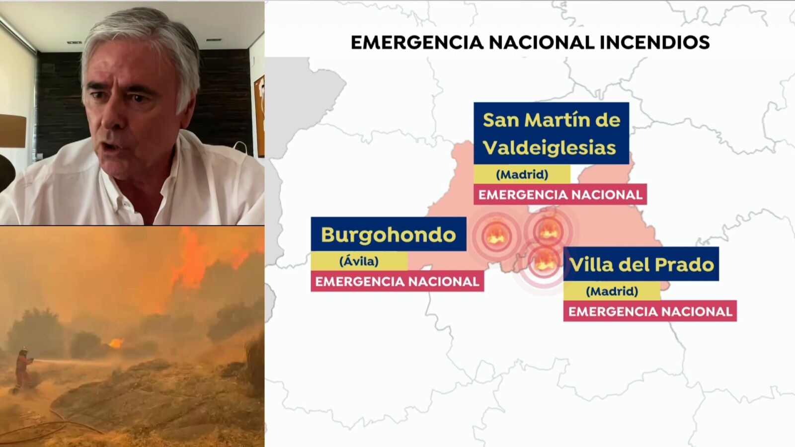 Paco Castañares avala la emergencia nacional de los incendios: 