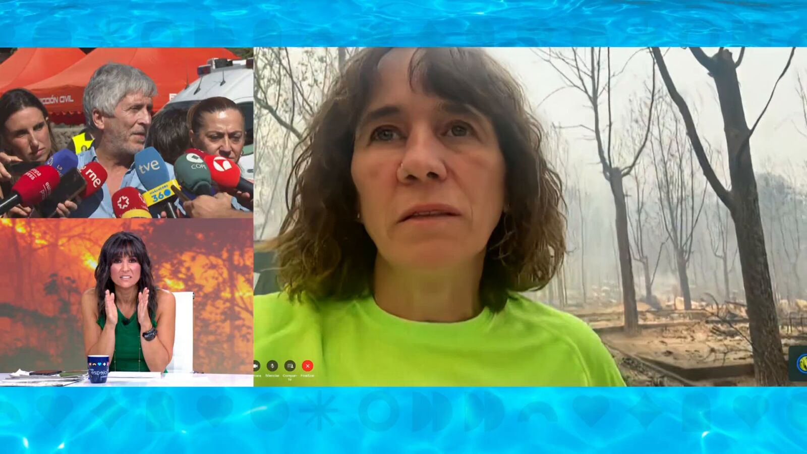El incendio arrasa por completo el camping de María Ángeles, devastada: 