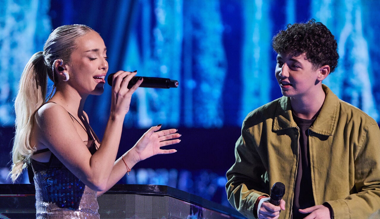 Ana Mena y Marco en La Voz Kids