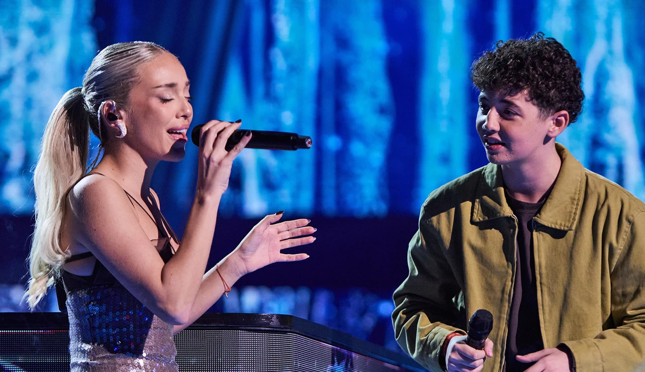 Ana Mena y Marco en La Voz Kids