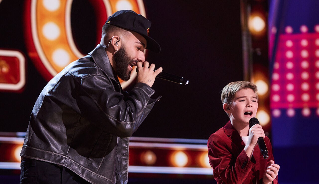 Manuel Turizo y Lucas en La Voz Kids