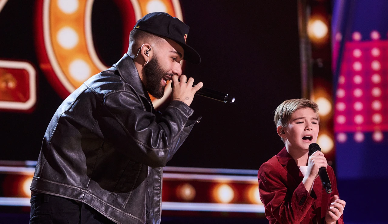 Manuel Turizo y Lucas en La Voz Kids