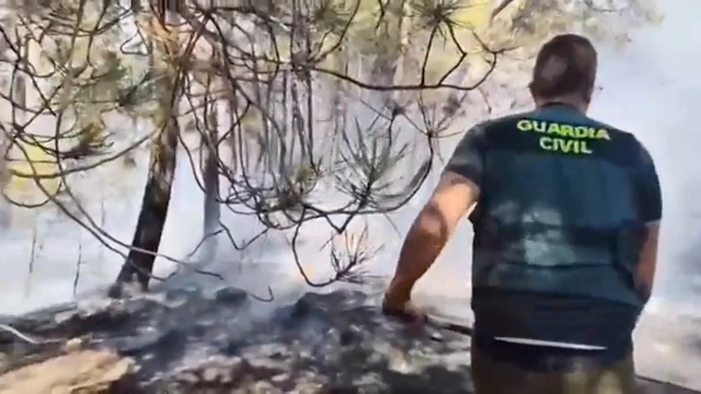 Las imágenes de la labor de los bomberos contra los incendios Las imágenes de la labor de los bomberos contra los incendios