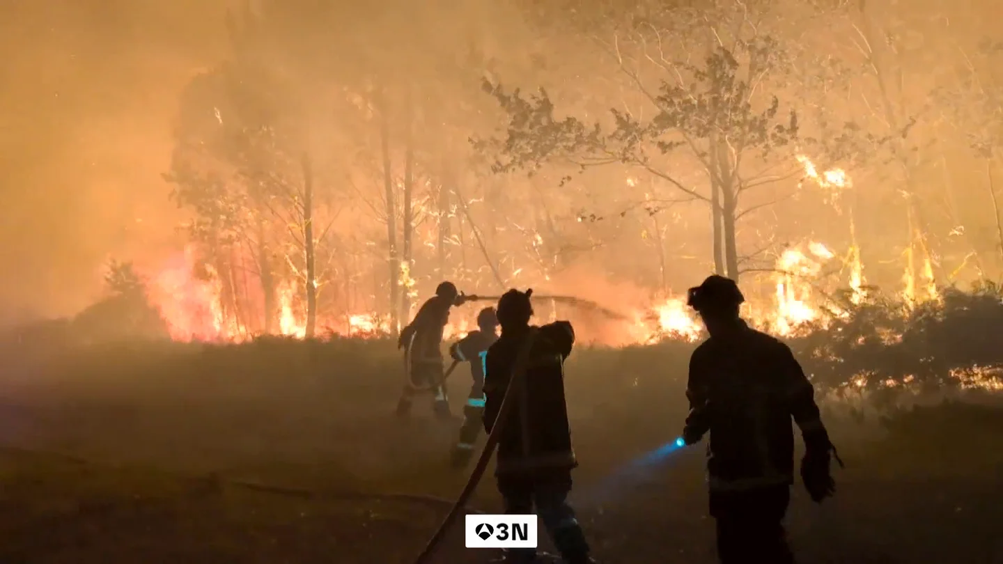 Incendio en Francia Incendio en Francia