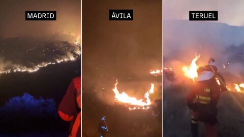Imagen de los incendios en Espa&ntilde;a