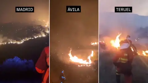 Imagen de los incendios en España Imagen de los incendios en España