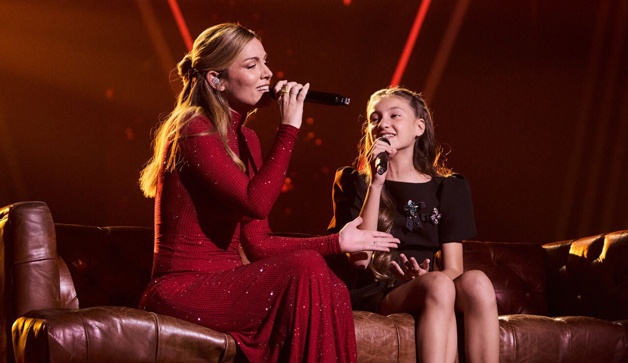 Edurne y Martina en La Voz Kids