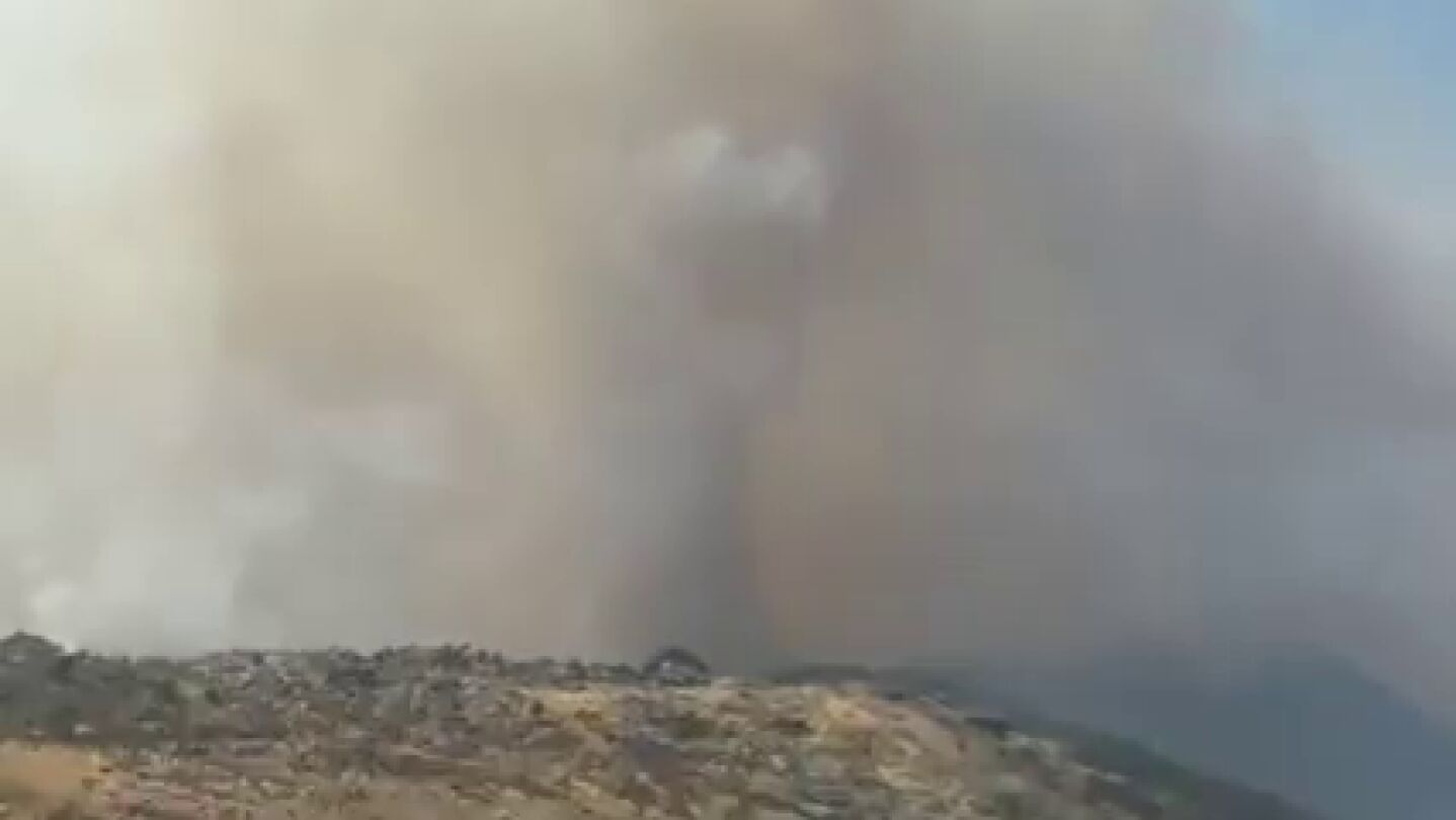Los incendios desde el aire