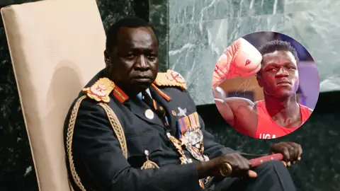 Idi Amin y su nieto Aziz Abdul Idi Amin y su nieto Aziz Abdul