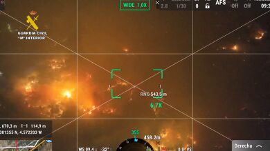 VÍDEO | Las estremecedoras imágenes del terrible incendio en Ávila captadas por la Guardia Civil