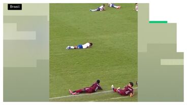 Invasi&oacute;n de abejas en un partido de f&uacute;tbol en Brasil