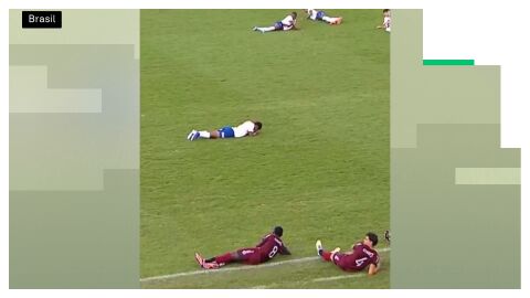 Invasi&oacute;n de abejas en un partido de f&uacute;tbol en Brasil
