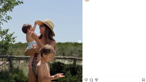 Grace Villarreal con sus hijos