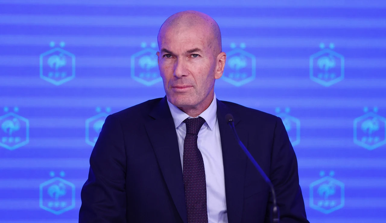 Zinedine Zidane, en su presentación como seleccionador francés en París