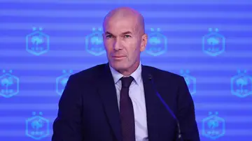 Zinedine Zidane, en su presentación como seleccionador francés en París Zinedine Zidane, en su presentación como seleccionador francés en París