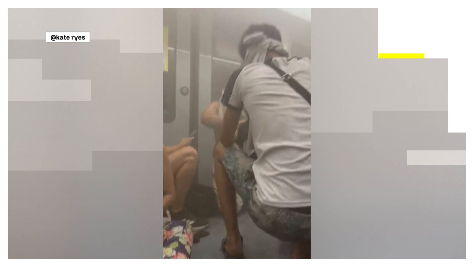VÍDEO: momentos de angustia por un incendio en la catenaria del tren para los pasajeros del metro de Barcelona