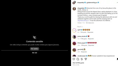 El post censurado de Elsa Pataky El post censurado de Elsa Pataky