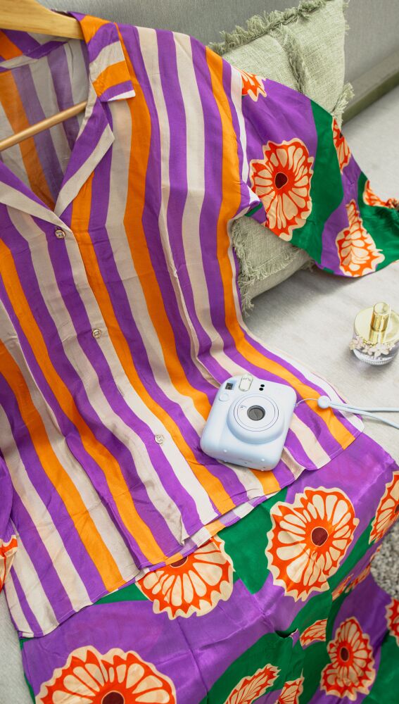Vestido con muchos colores