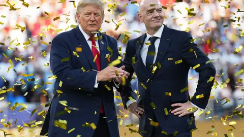 Infantino citado a declarar en el congreso de EE.UU por su vínculos con Trump Donald Trump e Infantino durante la final del Mundial 2026