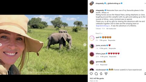 Elsa Pataky en Kenia