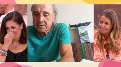 Ana se emociona al escuchar el testimonio de su padre, que lo ha perdido todo en los incendios: 