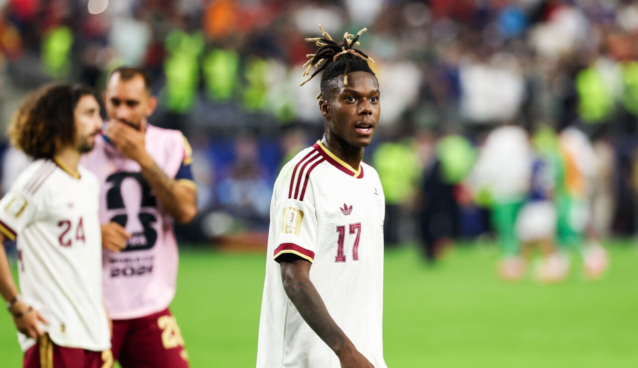 Nico Williams durante el Mundial