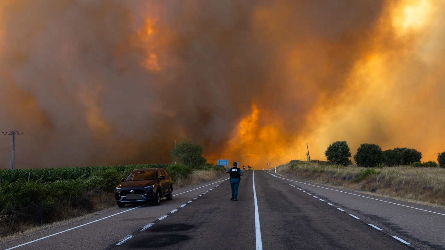 Incendio en Fermoselle (Zamora) Incendio en Fermoselle (Zamora)