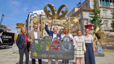 Vigo da el pistoletazo de salida a la Navidad en plena ola de calor