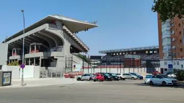 El exterior del Estadio de Vallecas El exterior del Estadio de Vallecas