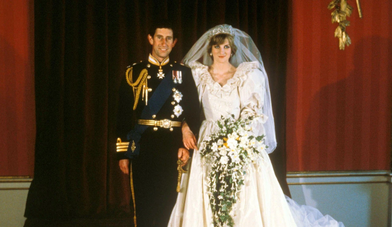 Diana y Carlos, príncipes de Gales, el día de su boda