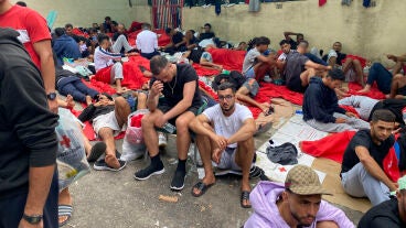 Inmigrantes en el CETI