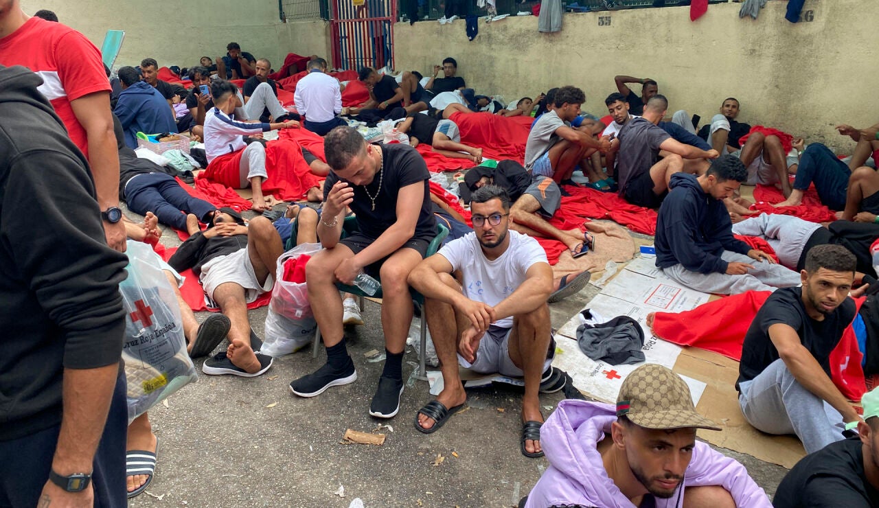 Inmigrantes en el CETI